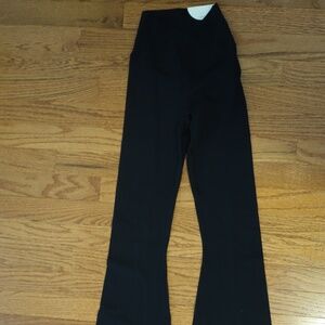 Aerie Offline Black High Rise Flare Leggings